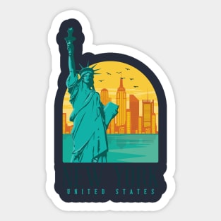 New York city awesome design Sticker